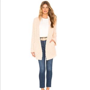Free People Waterfront Knit Cardigan In Peach